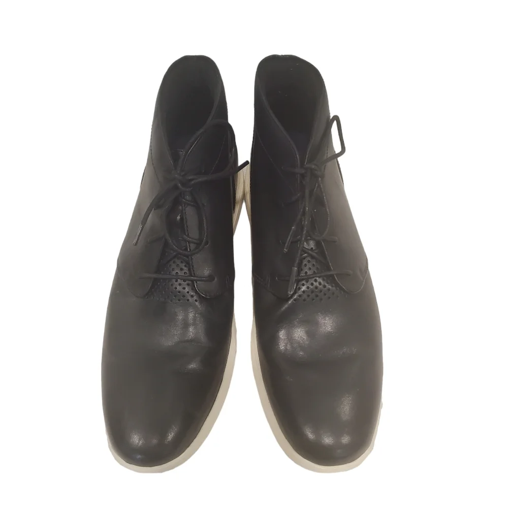 Cole Haan Mens Grand Tour Chukka Boots Black C31366 Leather 11.5 M